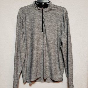 Gray & Black Champion Duo Dry Half Zip Pullover